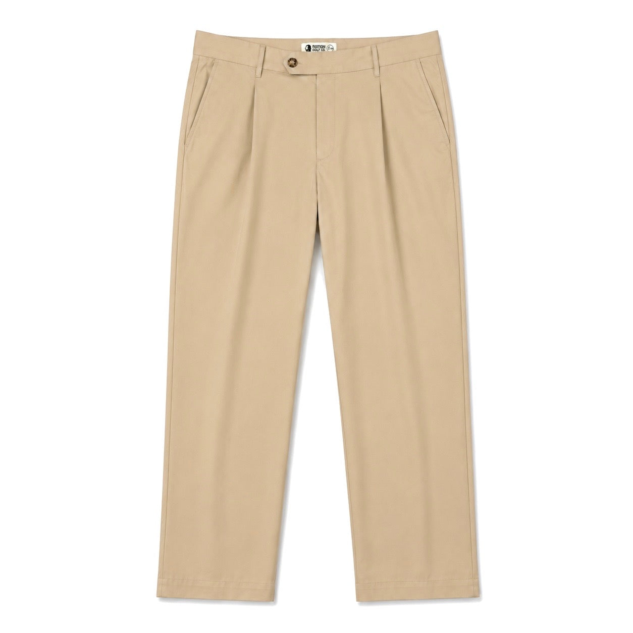 The TK Pleated Trouser in Khaki